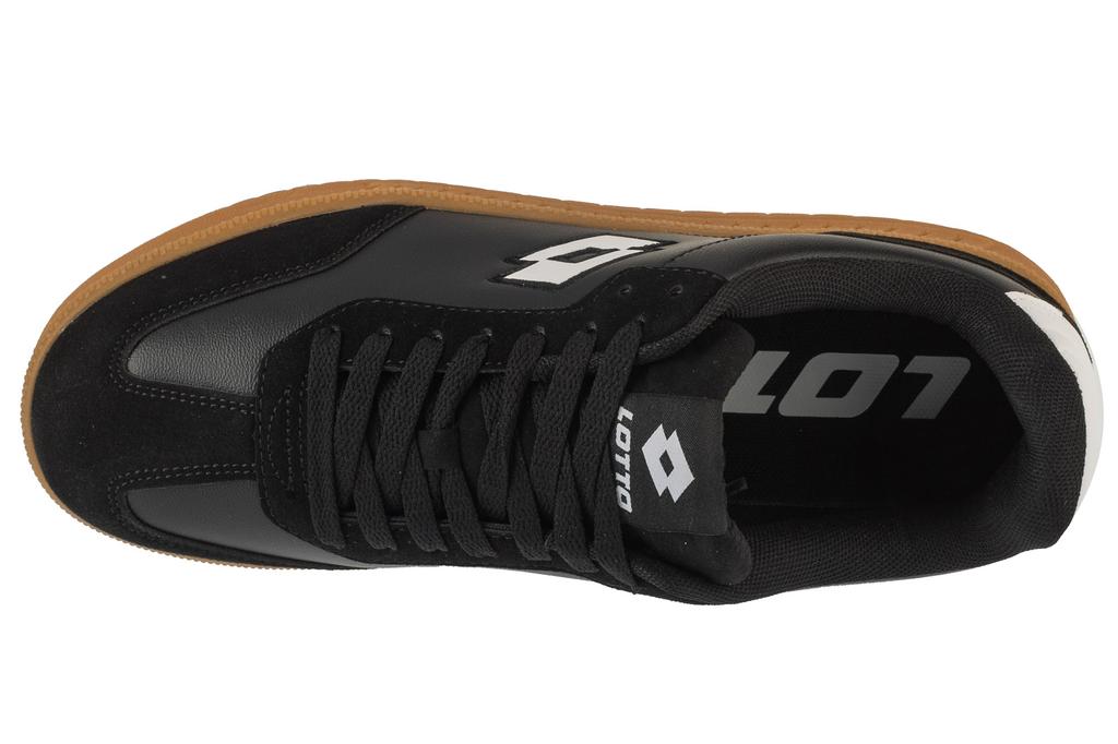 Lotto Makera, Unisex Black Indoor Football Trainers