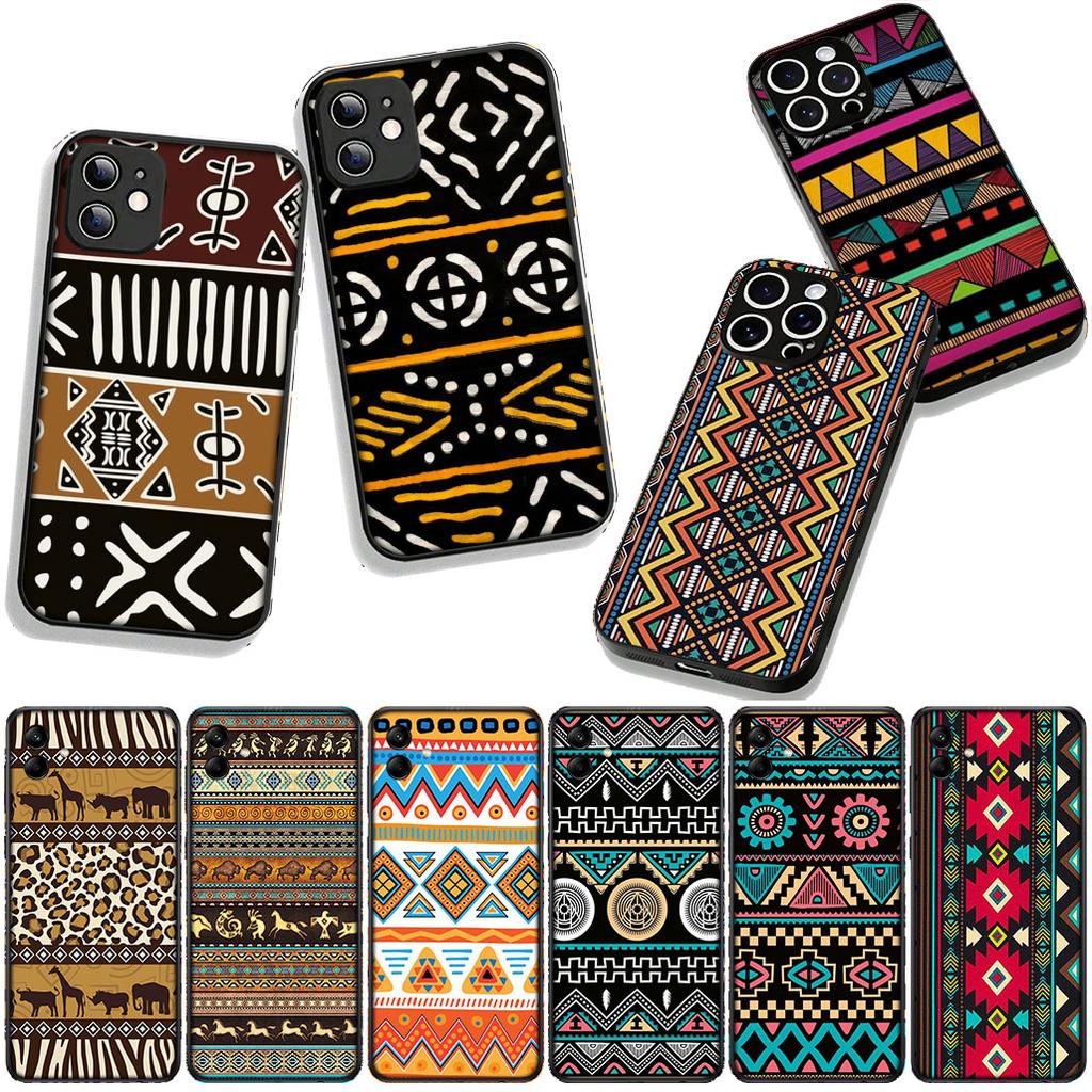 Phone Cover Print Design African Wax Casing for Apple iPhone 16 15 14 Plus 13 12 Mini 17 Pro Max + ProMax 16E Air 15+ Case