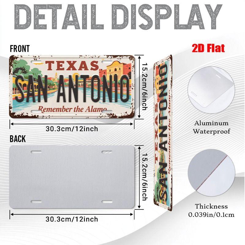 Urban City Theme Metal Tin Sign for Bar Garage Interior