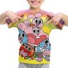 The Amazing World of Gumball Cartoon Cute Kids T Shirt Girls Summer Tops Baby Boys Clothes Children Short Sleeve O-Neck T-Shirts