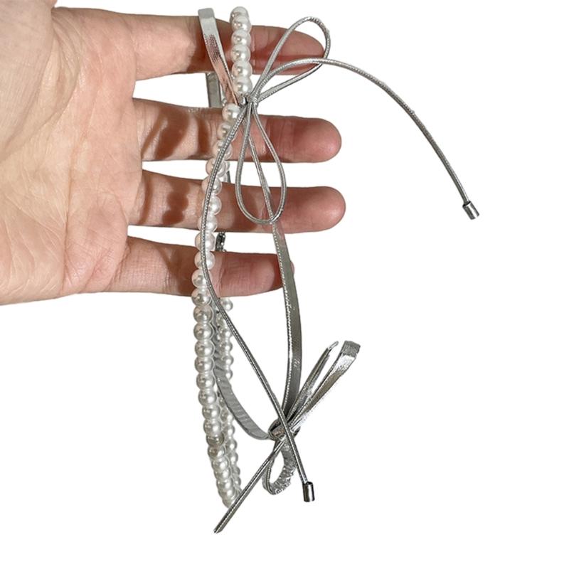 

Elegant Necklace with Delicate Bowknot Modern Double Layer Necklace with Bowknot Embellishment for Parties Gatherings 1