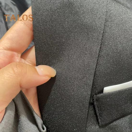 Herredressfrakk Revers Langermet To knapper Dressjakke Ensfarget Klafflommer Slim fit Business Yttertøy