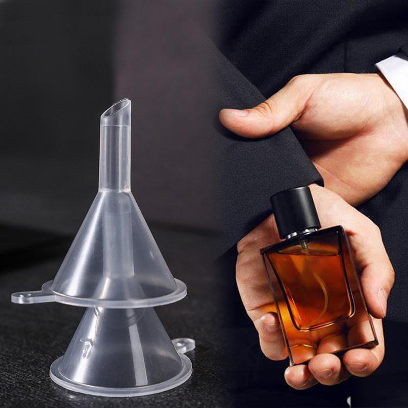 10Pcs Plastic Funnel Dispensing Funnel Small Funnel Cosmetic Dispensing Funnel Mini