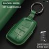 Leather Car Key Cover Case Protection Shell Keychainfor Vw Volkswagen Gti Golf 7 Mk2 Mk7 Polo Tiguan T-Cross T-Roc Touran