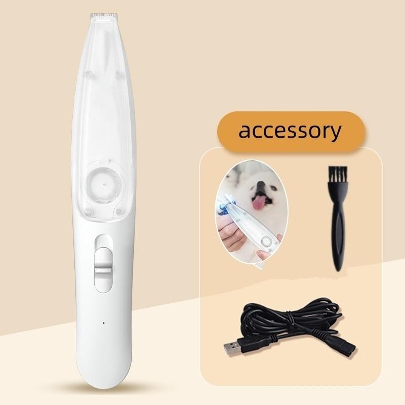 Pet Shaving Pet Grooming Trimmer Suctionable Pet Hair For Cats Dogs Foot Hair Pet Grooming Kit USB Rechargeable Pet Hair Clippers