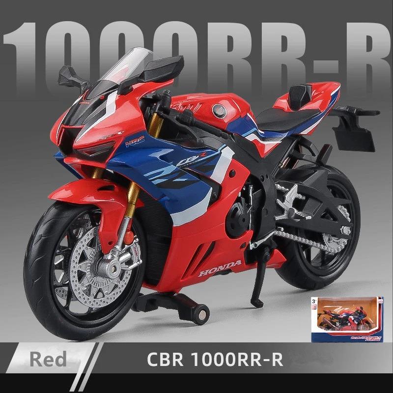 

1/12 HONDA CBR 1000RR-R Fire Blade Racing Мотоцикл Модель Литой Сплав Металла Уличный Мотоцикл Модель Моделирование Детский Подарок красный