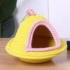 Warm Sleep Bird Cage Nest Windproof Thickened Bird Hanging Bed Bite Resistant Handmade Weave Pet Habitat Pet Parrot