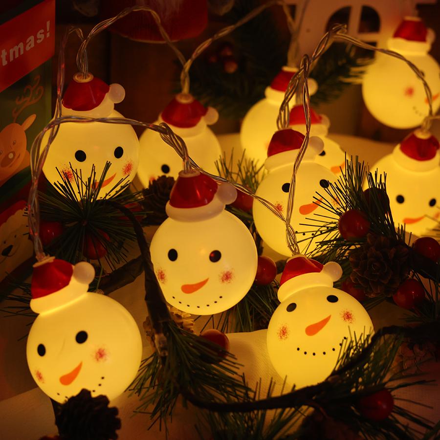 Christmas Decorative Lights String Snowman Christmas Tree Hanging Lights Showcase Shop Scene Decoration Atmosphere Lights