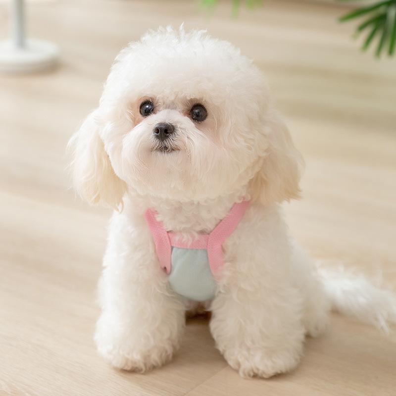 Dog Clothes Spring Summer Cool Ice Silk Suspender Teddy Bigbear Small Dog Vest Cat Pet Clothes