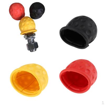 3 pièces Capuchon de boule d'attelage Remorquage Voiture Remorque Boule d'attelage Sur Couvercle Pour S'adapter à Tous les Standards 50mm