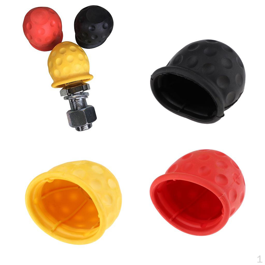 3pcs Tow Ball Cap Towing Car Trailer Towball Hitch On Cover To Fit All Standard 50mm