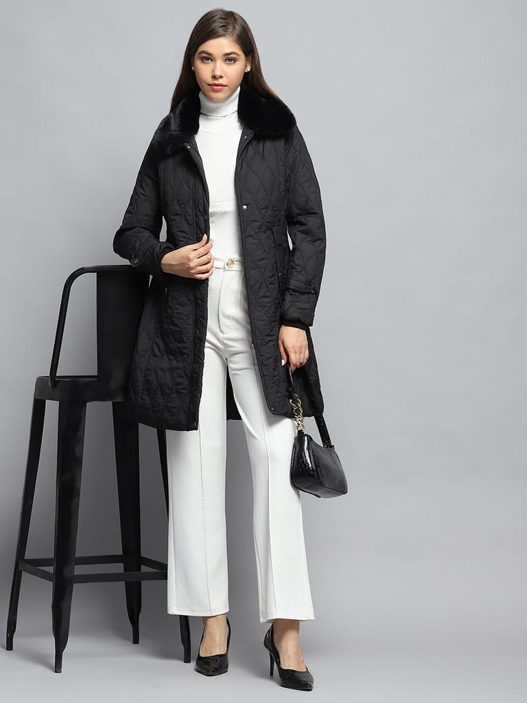 Monte Carlo Women Regular Fit Black Jacket