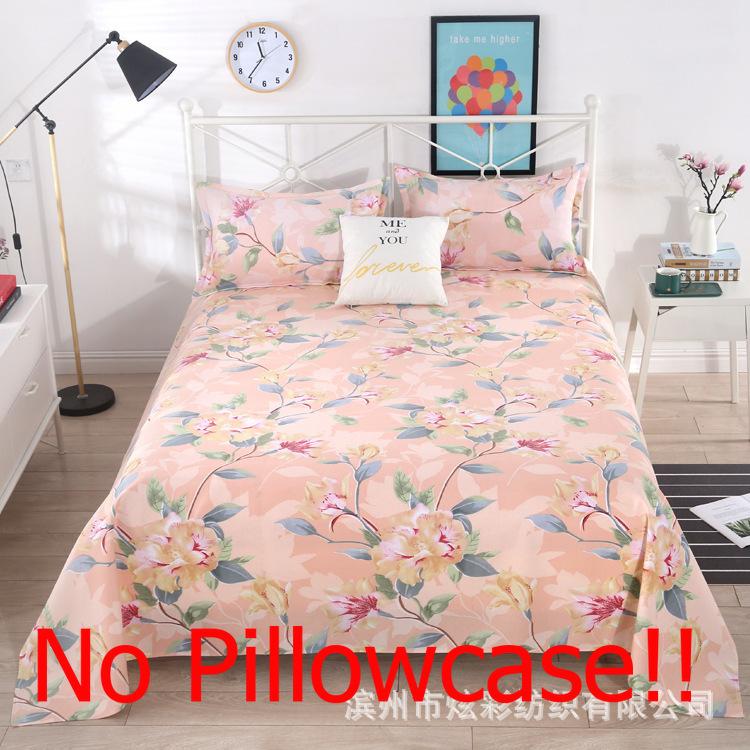 Flat Sheets Household Four Seasons Plaid Comfortable Soft Antibacterial Bedspread Cover Bedding Queen Size Bed Sheet Breathable