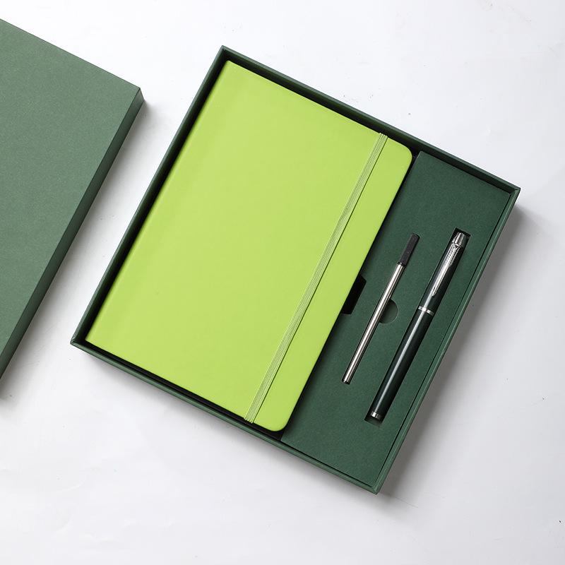 Custom Business Leather Notebook & Diary Gift Set with Logo
