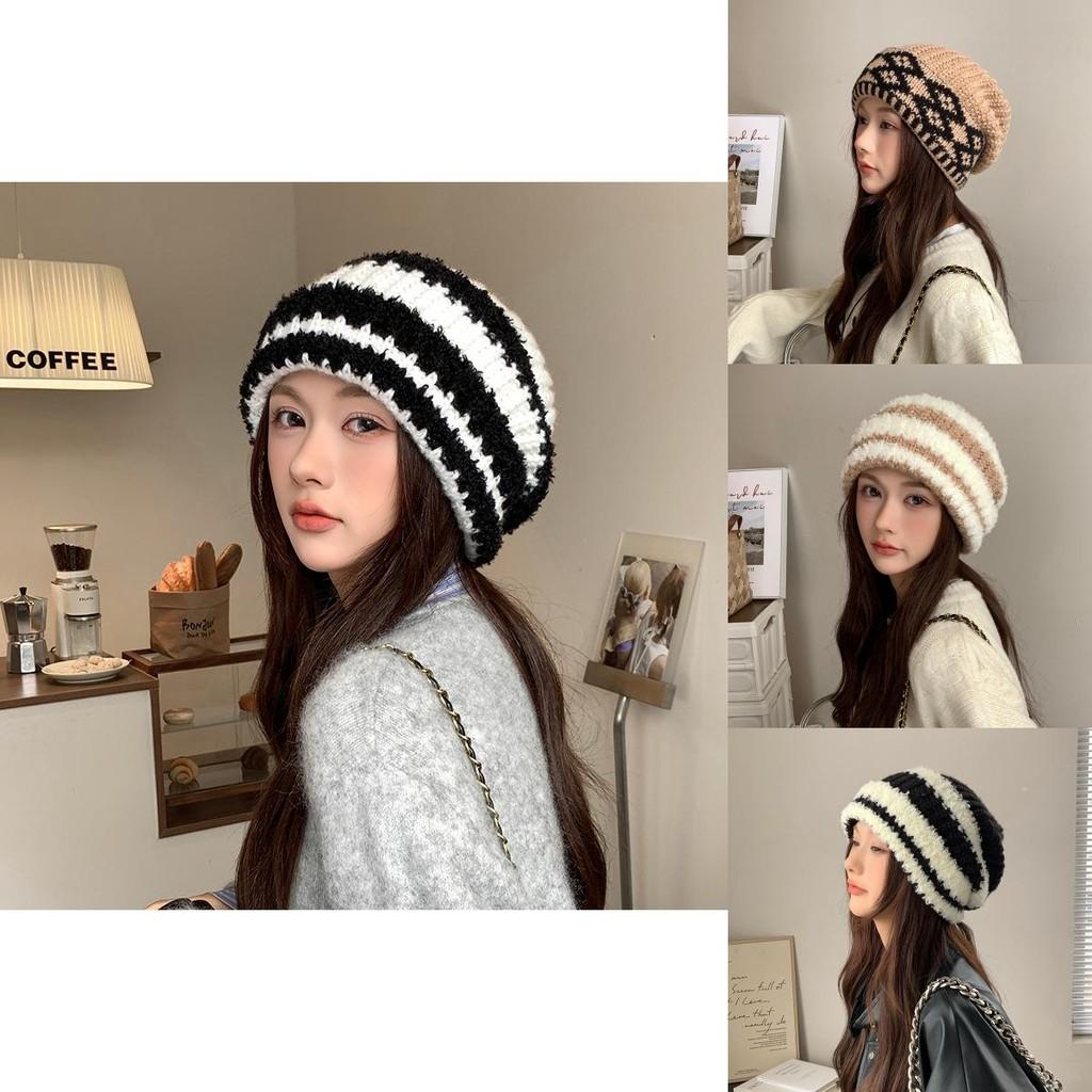 Style Knit Hat For Women With Warmth And Wide Brim For Autumn Winter Comfort