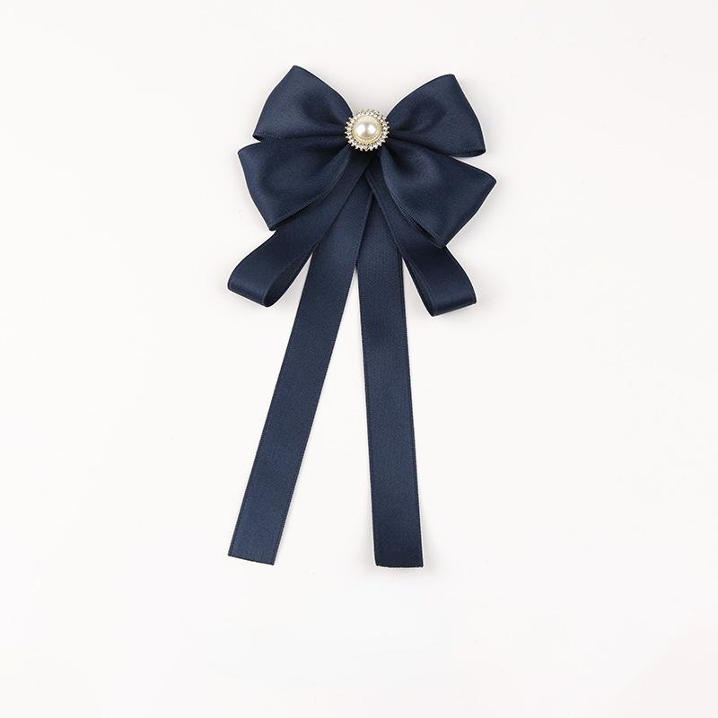 Handmade Bowknot Brooch Fabric Bow Tie British Style Female Shirt Collar Pins Fashion Jewelry Brooches For Women Accessories