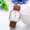 Leather Wristwatch for Men and Women, Antique Roman Alphabet Analog Display, Square Shape, Waterproof, Men's and Women's Watch, Business, Casual,