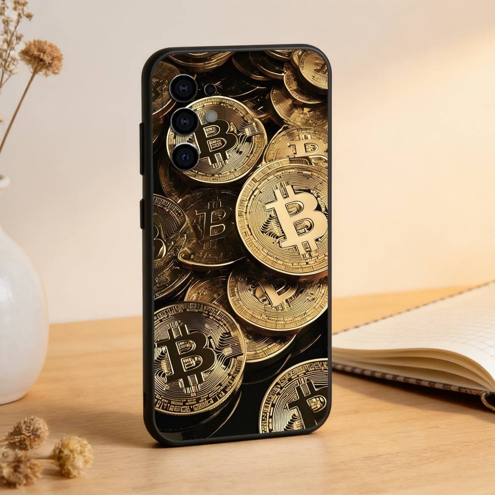 

B-Bitcoin Phone Case For Samsung S25,S24,S21,S22,S23,S30,Ultra,S20,Plus,Fe,Lite,Note,10,Black Cover Samsung S225G
