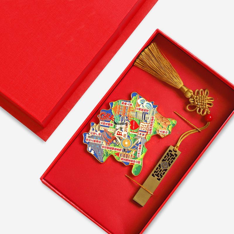 Binzhou Gelber Fluss Turm Magnet, Haifeng Pagode & Zhonghai Park. Kulturtourismus-Geschenk.