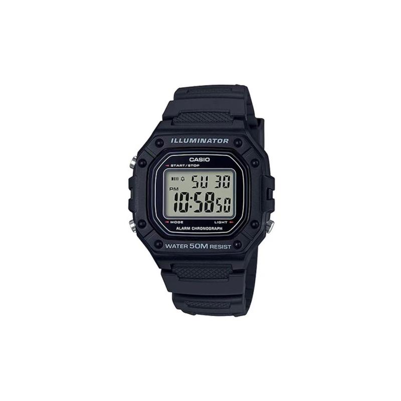 CASIO Customized watch modified series fashionable men s watch life waterproof W-218H-1A modified-Tough Black W-218H-1A-HeiSeBiaoDaiPuTaoLvSeBiaoJing чёрный