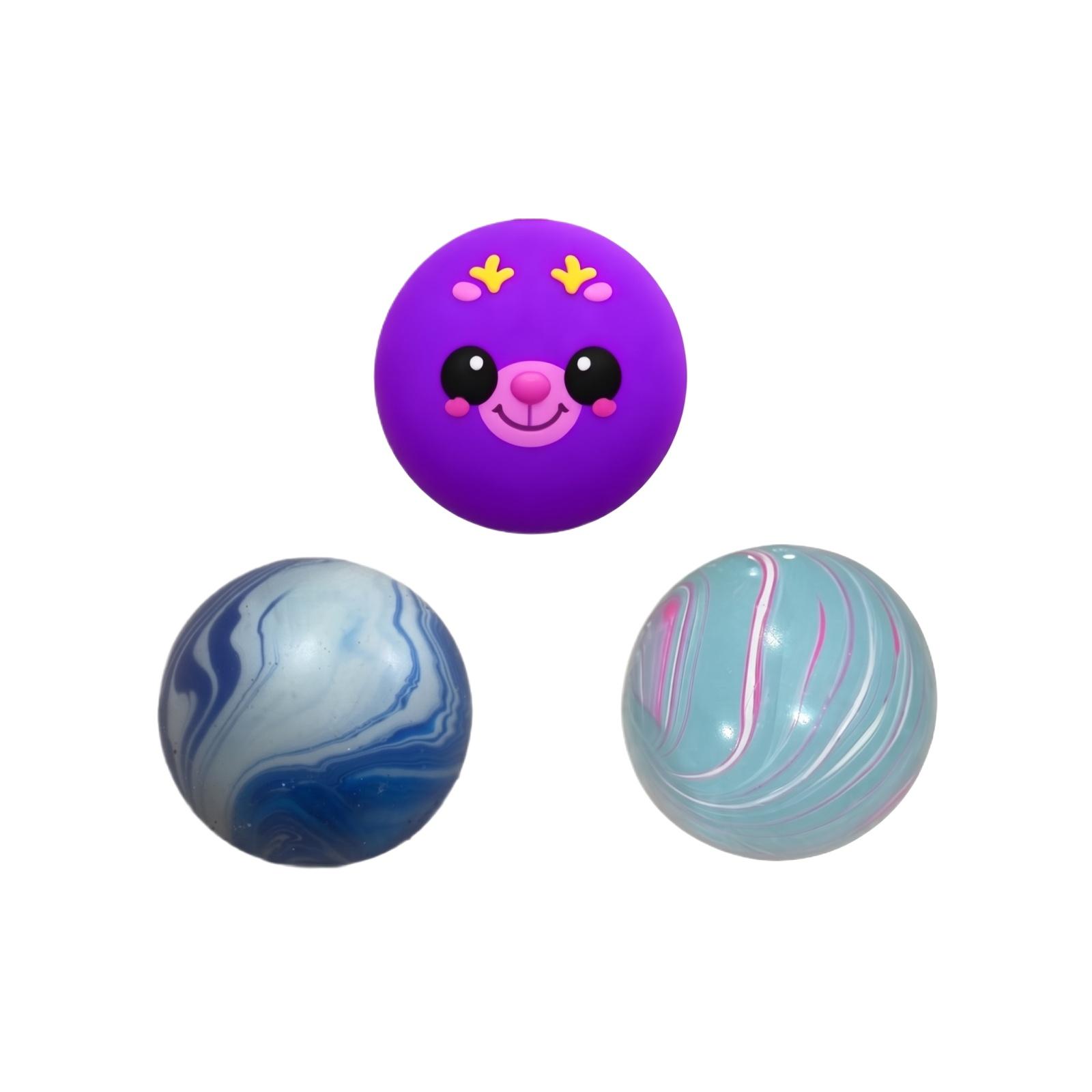

Set of 3 Sensory Squeeze Stress Relief Balls Slow Rebound Soft Foam Sensory Toys for Hand Exercise and Focus Enhancement One Size