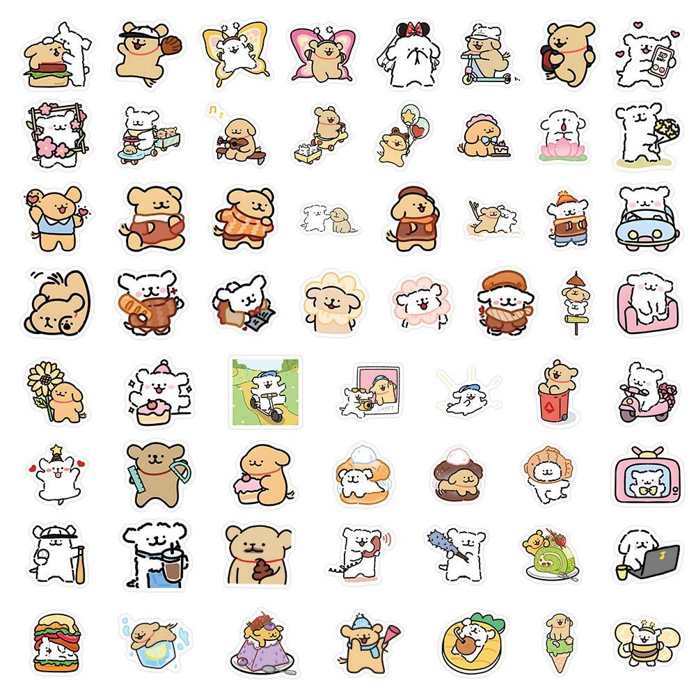

120 Cute Puppy Line Stickers for Children s Stationery, Laptop, and Water Cup Decoration
