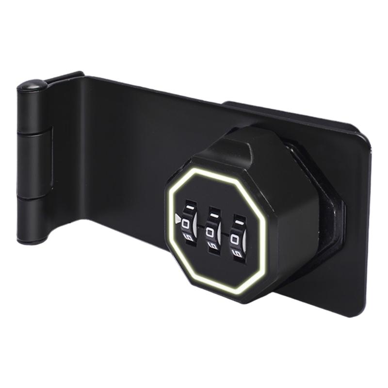 Keyless Cabinet Lock Cabinet Combination Lock Twist Knob Hasp Lock for Kitchen Drawers, Cabinets, Cupboard Enduring