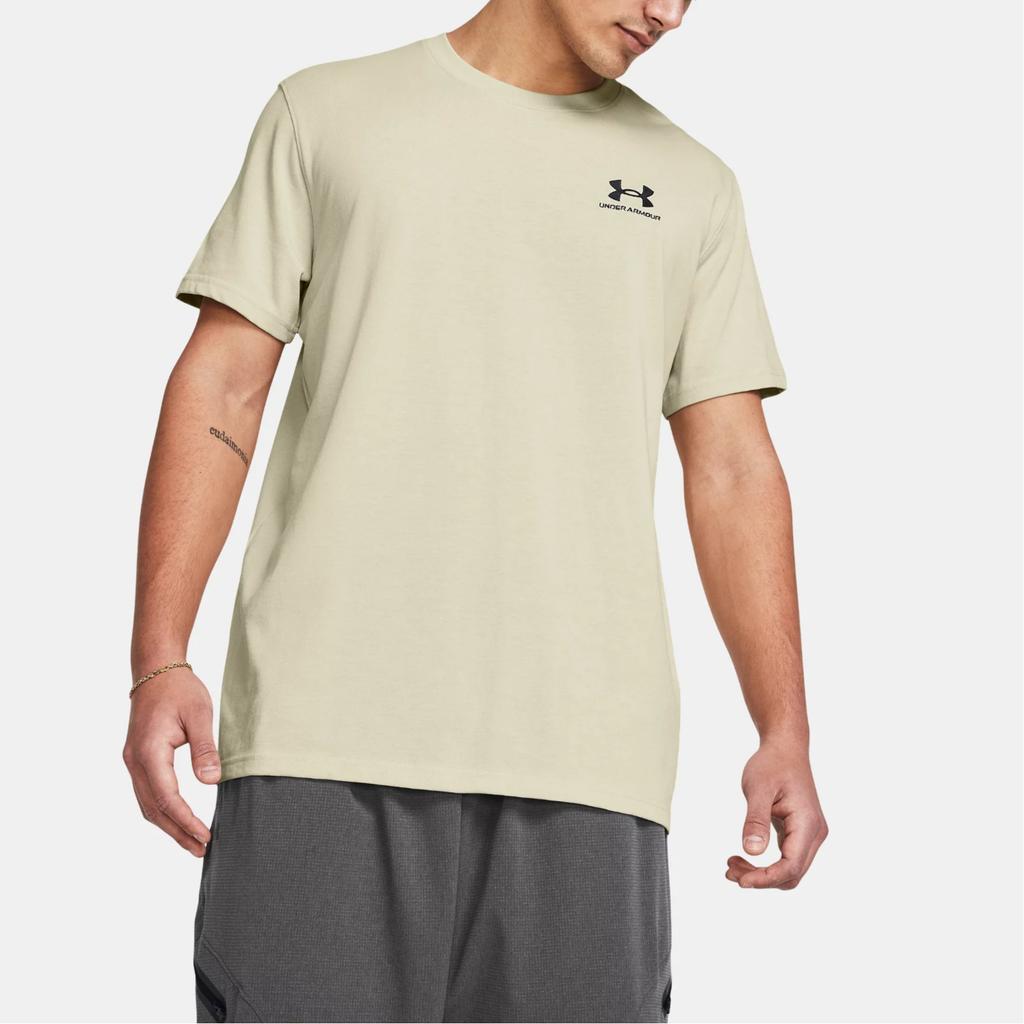 Under Armour Round Neck Pullover Short Sleeve T-Shirt With Logo Print Men Tops Young-Sprout 1373997-273