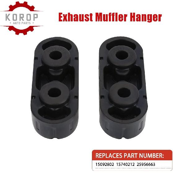 Exhaust Muffler Hanger Insulator (2pcs) 15092802 Fits for chevy Express Suburban Silverado 1500 2500 3500 HD,for Yukon Savana Sierra 1500 2500 3500