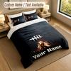 3Pcs Bedding Set Custom Name Text, 1 Sheet 2 Pillowcases Home Bed DecorDead by Daylight