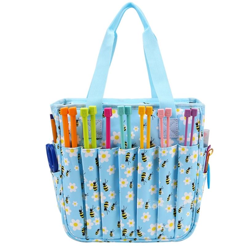 Häkelkorb Stricktasche Garnaufbewahrung Organizer Garnbeutel Leichter Häkelkorb für Häkelnadeln, Häkelzubehör