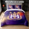 Set Biancheria da Letto Design Anderlecht FC 1 Copripiumino + 2 Federe Morbide Traspiranti Biancheria da Letto per la Casa