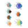 Elegant Glass Kiss Fish Arts Piece for Modern Interior High Transparencies Glass Beautiful Lights