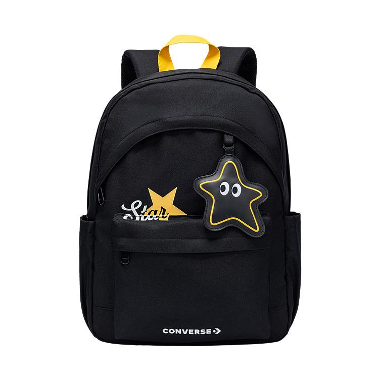 Converse Casual Versatile Fashion Lightweight Practical Polyester Backpack Unisex backpack Black CV2623055GS-003 Jet Black