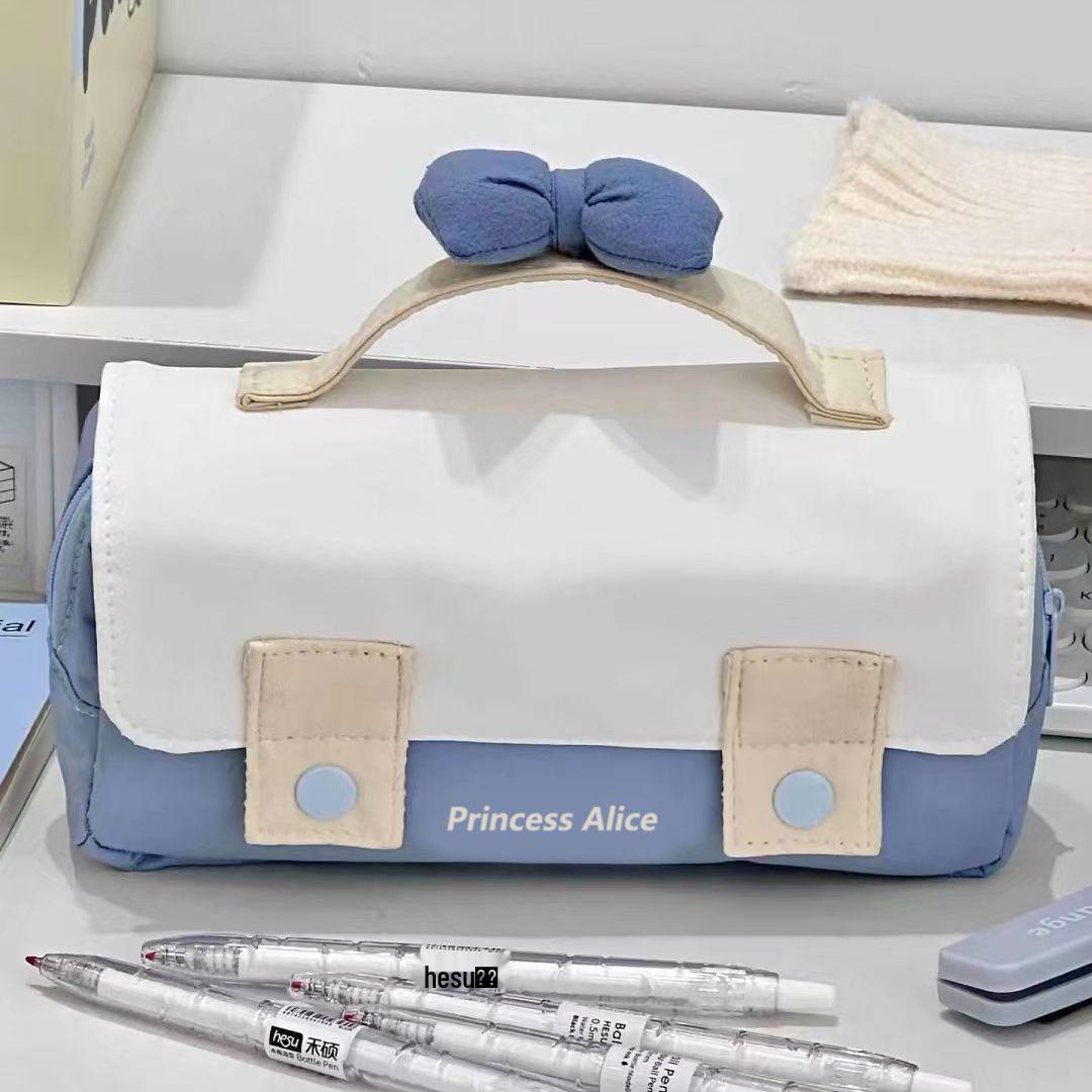 Милый многослойный пенал в японском стиле с бантом Alice Princess Pencil Case