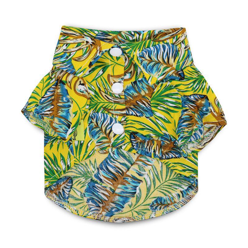 Hawaiian Style Summer Pet Shirt for Small To Medium Cats & Dogs: Pomeranian, Bichon, Teddy, Garfield, British Shorthair
