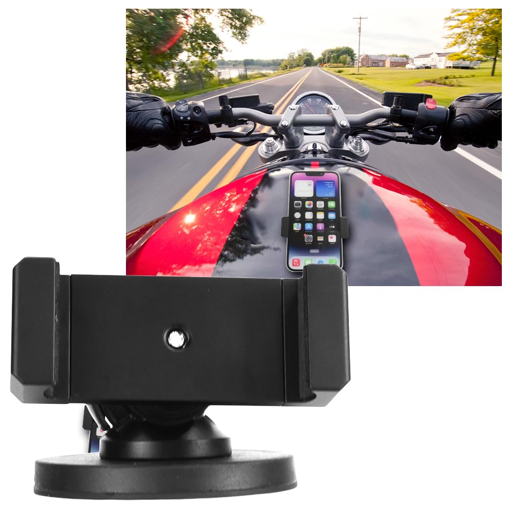 Magnetic Smartphone Stand for Selfies, Bikes, Strong Magnets, Anti-slip, 360 Degree Rotation, Touring, Commuting