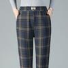 Women's Pants Autumn and Winter Plus Size Artistic Retro Plaid Casual Pants High Waist Women's Loose Pants