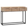 Vidaxl Stolik Konsolowy, 105X30X75Cm, Materiał Drewnopochodny I Żelazo