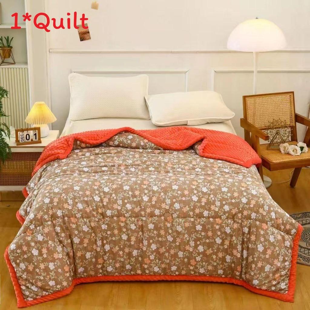 Lotso Print Flower Cotton Fiber Comforter Moisture Wicking Breathable Fabric