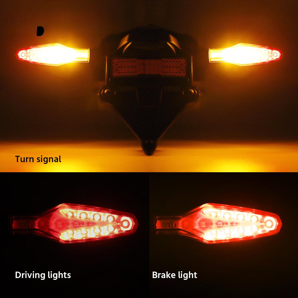 For BMW S1000R R1250GS ADV M1000RR R1300GS F900GS Motorcycle Rear Stop Taillight LED Turn Signal Brake Tail Light Blinker Lamp