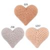 Cute Hearted-shaped Crochet Knitting Beads for Pacifier Chain Baby Photograph Props Baby Accessories Lightweight Gift