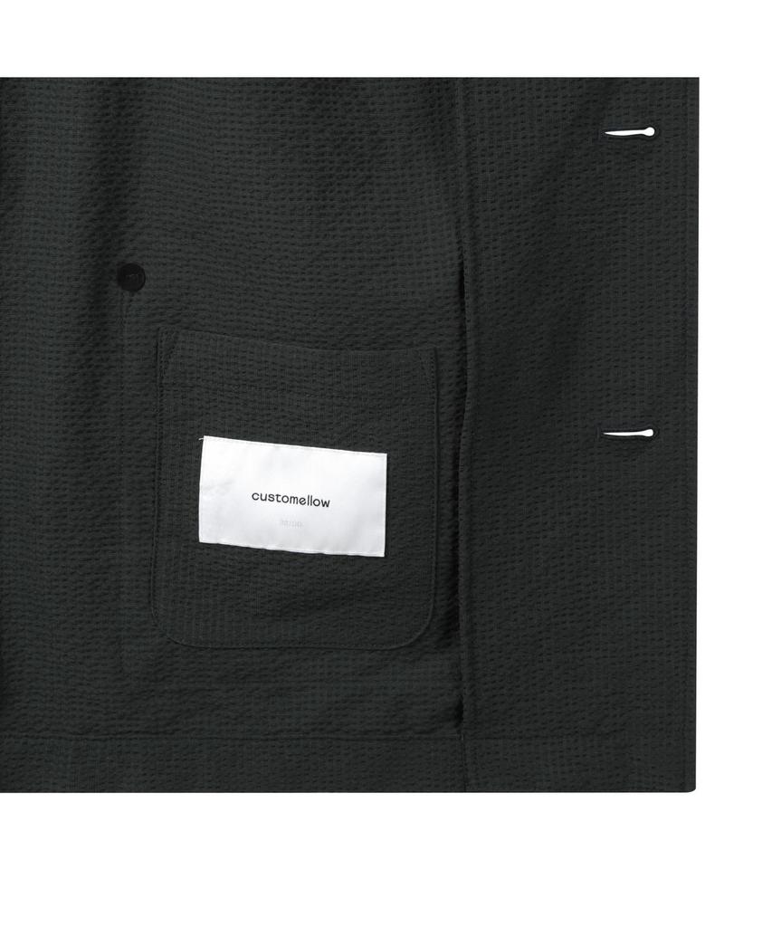 Customellow Green Check Work Jacket C9Jam25432Grx