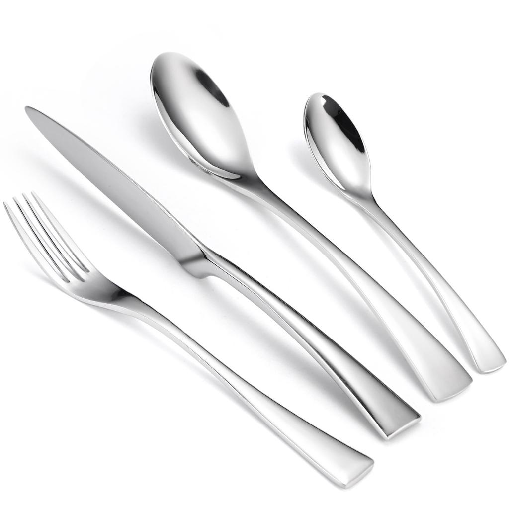 430 Stainless Steel Cutlery Set 4 Piece Set Hotel Restaurant Supplies Steak Home Creative Knife Fork and Spoon Gift Box