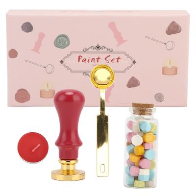 Wachssiegel Stempel Set Klares Muster Macaron Farbe DIY Klassisches Siegel Set für Briefumschläge Einladungen Hochzeitsverzierung