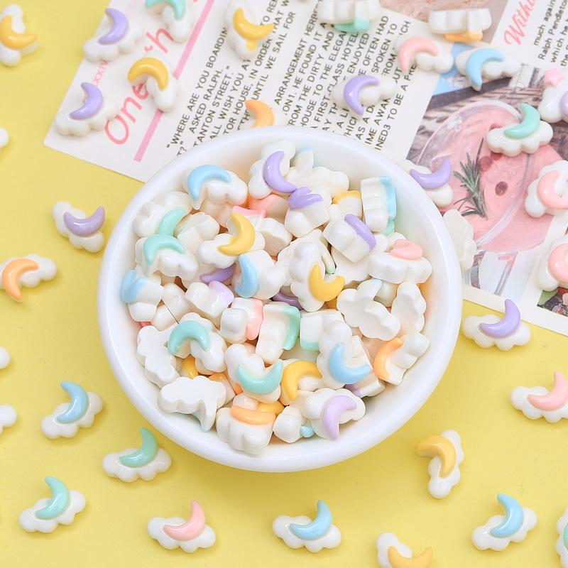 Mini Donut Ice Cream Cartoon Handmade DIY Ornament Accessories Cream Glue Resin Hair Clip Materials