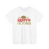 Fall Aesthetic Unisex T-Shirt | Autumn Leaves Pumpkin Spice Tee | Happy October