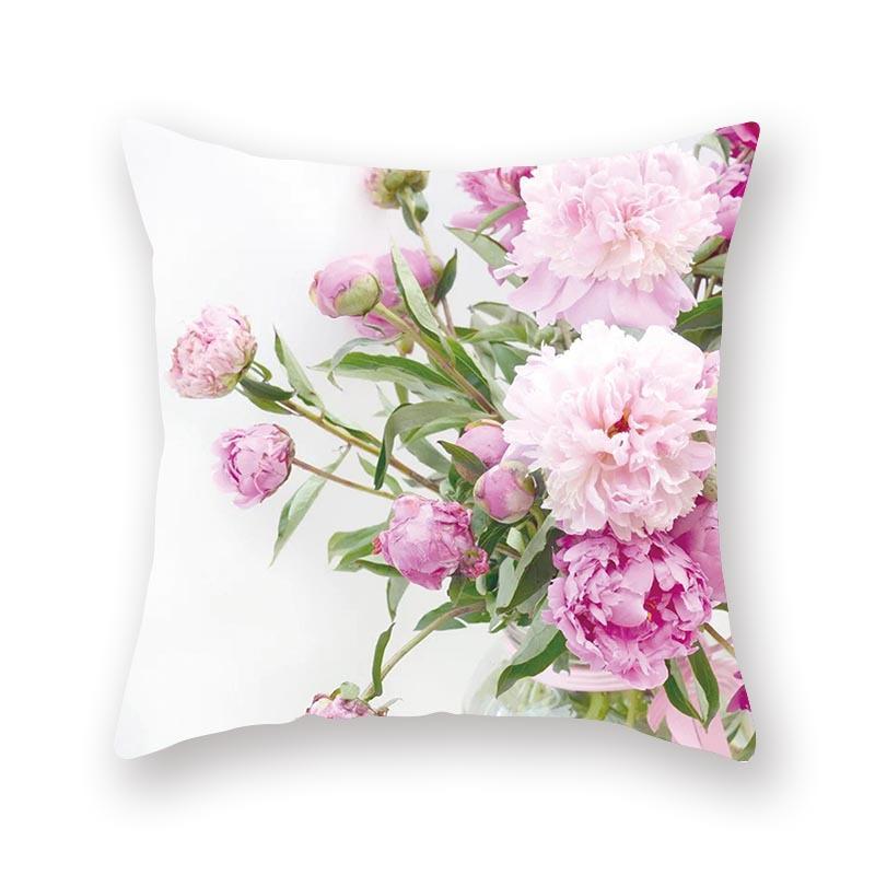 Nieuw Aquarel Bloemen Kussen Digitale Print Sofa Bed Stof Kussen Rugleuning Kussenhoes