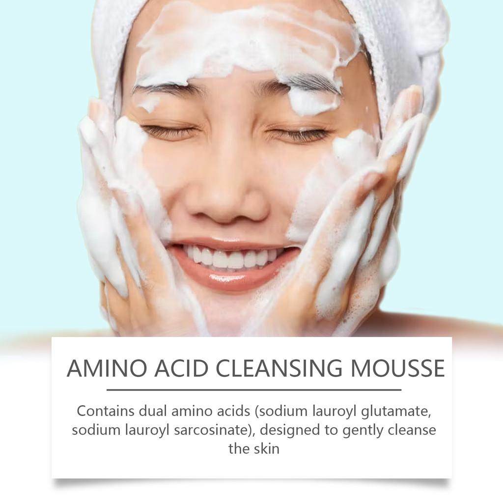 Acid Amino Gentle Cleansing Mousse Moisturizing Facial Cleanser For Smooth Skin