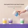 CHAHUA Disposable Colorful Paper Coffee Cups 218ml (80 Count)
